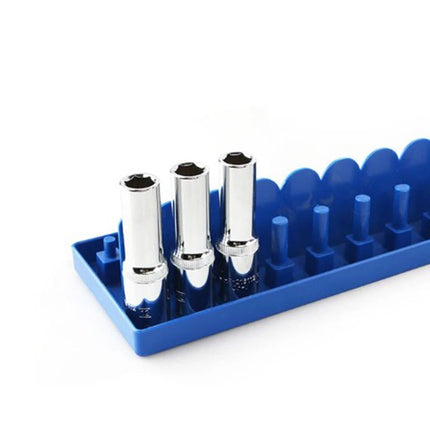 Practical Socket Storage Organizer Tool Organizer Wrench 3/8 Inch Sleeve Bracket Metric Socket Tray Rack Holder Smile Home