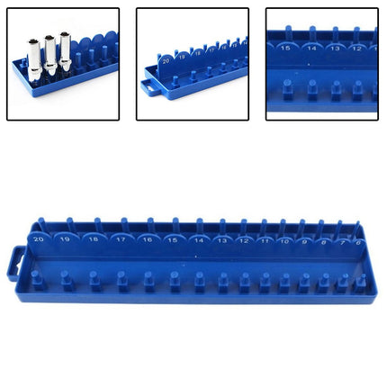Practical Socket Storage Organizer Tool Organizer Wrench 3/8 Inch Sleeve Bracket Metric Socket Tray Rack Holder Smile Home