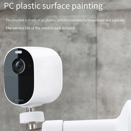 360° Rotating Universal Monitoring Bracket Indoor Outdoor Universal Camera Base Outdoor Camera Base Monitoring Accessories Black Smile Home Black