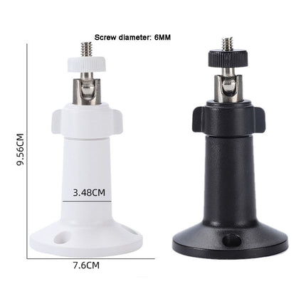360° Rotating Universal Monitoring Bracket Indoor Outdoor Universal Camera Base Outdoor Camera Base Monitoring Accessories Black Smile Home White