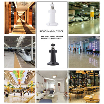 360° Rotating Universal Monitoring Bracket Indoor Outdoor Universal Camera Base Outdoor Camera Base Monitoring Accessories Black Smile Home White