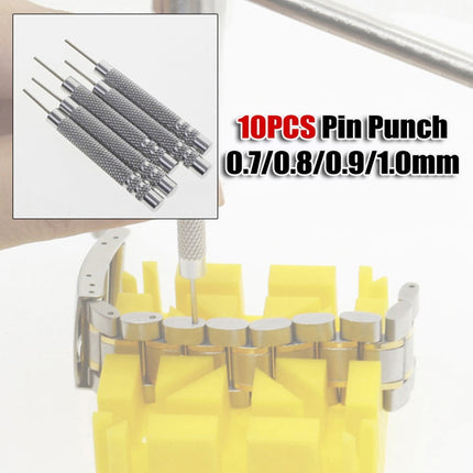 Watch Strap Pin Pin Punch Link Punch Pin Stick- Watch Repair Tool 0.7-1.0Mm 10Pcs Bar Hammer Punch Thimble Durables 0.9Mm Smile Home 0.7 mm