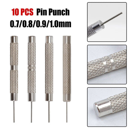 Watch Strap Pin Pin Punch Link Punch Pin Stick- Watch Repair Tool 0.7-1.0Mm 10Pcs Bar Hammer Punch Thimble Durables 0.9Mm Smile Home 0.9 mm