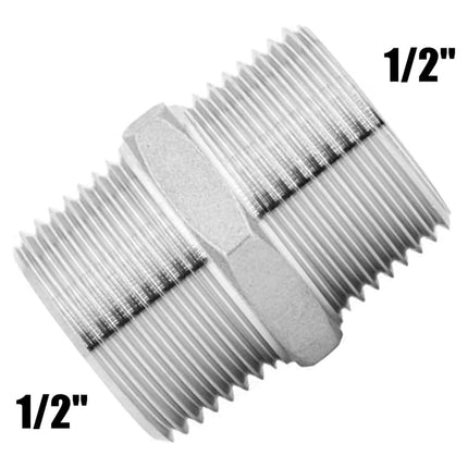 Extension Pipe Shower Hose Longer Extend Stainless Steel 1/2Inch Adapter Bathroom Accessories Rvs Bathtubs Connectors Smile Home