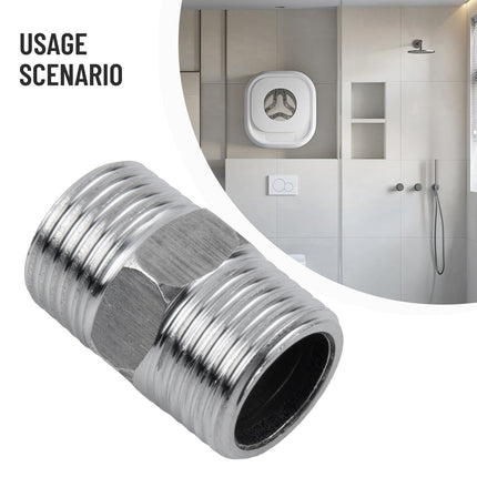 Extension Pipe Shower Hose Longer Extend Stainless Steel 1/2Inch Adapter Bathroom Accessories Rvs Bathtubs Connectors Smile Home