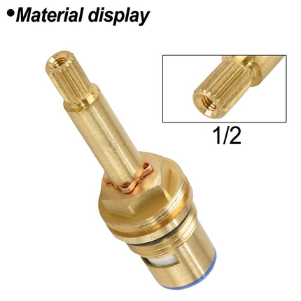 Shower Bath Taps Valve Cartridge Quarter Turn Flow Long Tall Stem Insert 20 1/2" Bathroom Fixture Faucet Replacement Parts Anti-Clockwise Smile Home Clockwise