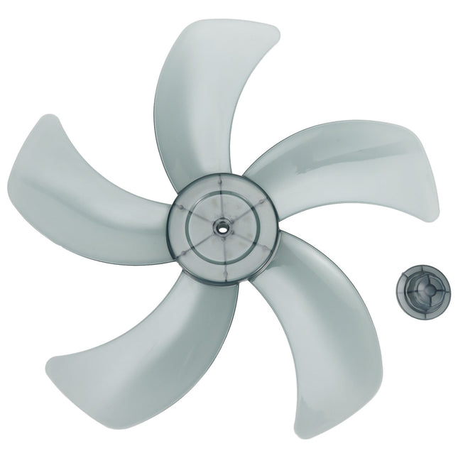 16 Inch Plastic Fan Blade With Nut Cover 5-Leaf Design for Pedestal or Desk Fan Replacement Part for – product detail
