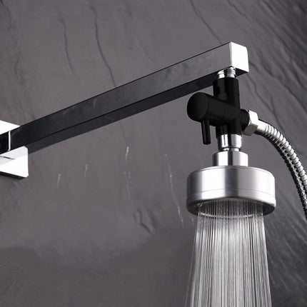 Arkzeo Three-Way One-In-Two-Out Shower Faucet Manifold All-Copper Shower Nozzle Converter Shower Valve Black Valve