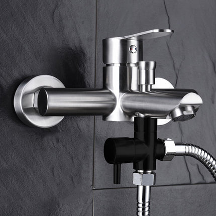 Arkzeo Three-Way One-In-Two-Out Shower Faucet Manifold All-Copper Shower Nozzle Converter Shower Valve Black Valve