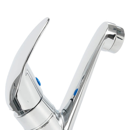 Arkzeo Chrome Basin Faucet Cold Sink Water Basin Tap Single Handle Faucet Tap Deck Mounted for Bathroom Kitchen Replacement