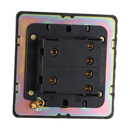 86 Type Stainless Steel Panel Wall Toggle Light Switch Brass Rod 1Way 2Way 2 Gang Smile Home 2 Gang