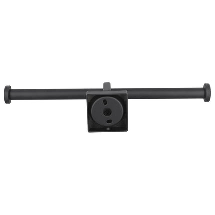 Stainless Steel Toilet Roll Holder Double Ring Toilet Paper Holder Wall Black Smile Home