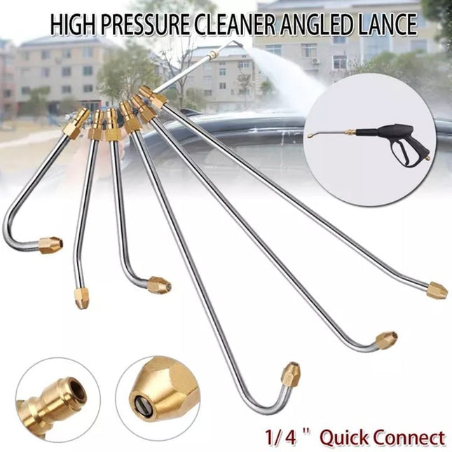 30 Degree/90 Degree/U-Shape Pressure Car Washer Angled Lance Extension Spray Wand Nozzle 17Cm-90 Smile Home