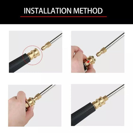 30° /90° /U-Shape Pressure Car Washer Angled Lance Extension Spray Wand Nozzle 17Cm-90 Smile Home 17Cm-90