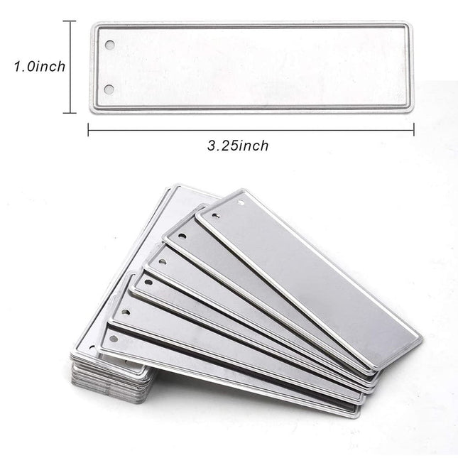 Aluminum Plant Labels Double Sided Metal Labels Tree ID Tag Waterproof iron wire Smile Home