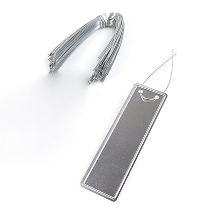 Aluminum Plant Labels Double Sided Metal Labels Tree ID Tag Waterproof iron wire Smile Home