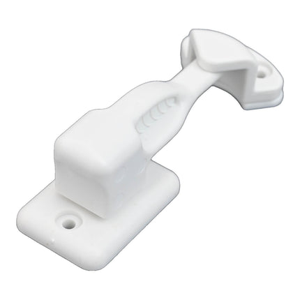 Nylon Rv Cabinet Latch Lock For Camper Trailer Boat Easy Install Secure Door Catch Holder White Black Travel Accessory Construction White
