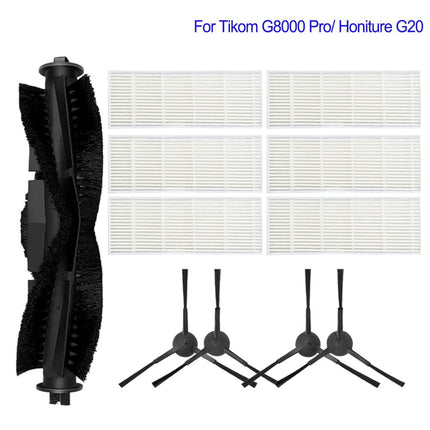 Main Roller Brush For Tikom G8000 Pro/Honiture G20 Vacuum Cleaner Accessories Roller Side Brush Filter Mop Cloths Sweeper Part A