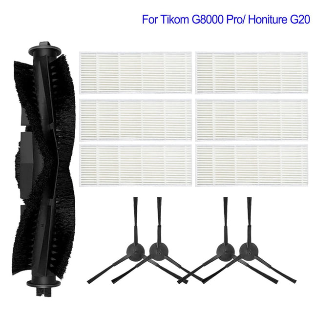 Main Roller Brush For Tikom G8000 Pro/Honiture G20 Vacuum Cleaner Accessories Roller Side Brush Filter Mop