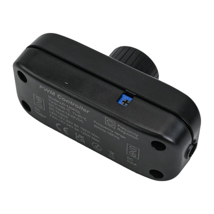 Inline Dimmer Switch For 12V 24V Led Lights Frequency Adjustable Push On/Off Rotary Control For Smooth Brightness Adjustment Black