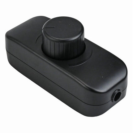 Inline Dimmer Switch For 12V 24V Led Lights Frequency Adjustable Push On/Off Rotary Control For Smooth Brightness Adjustment Black