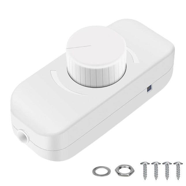 Inline Dimmer Switch For 12V 24V Led Lights Frequency Adjustable Push On/Off Rotary Control For Smooth