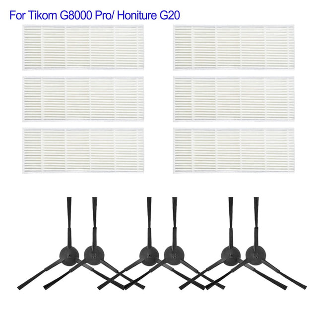 Main Roller Brush For Tikom G8000 Pro/Honiture G20 Vacuum Cleaner Accessories Roller Side Brush Filter Mop