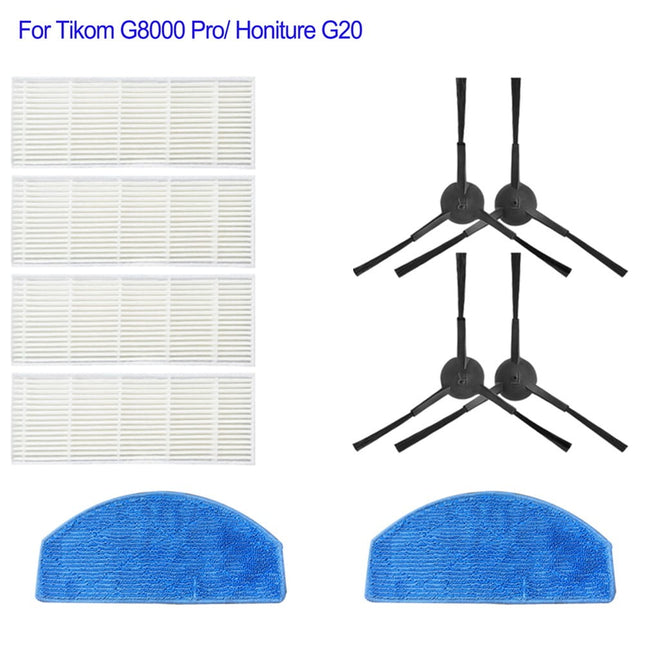 Main Roller Brush For Tikom G8000 Pro/Honiture G20 Vacuum Cleaner Accessories Roller Side Brush Filter Mop