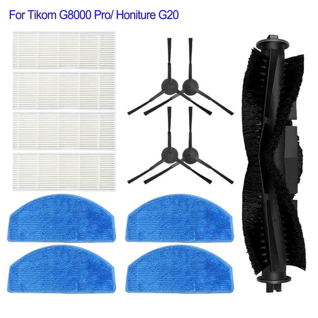 Main Roller Brush For Tikom G8000 Pro/Honiture G20 Vacuum Cleaner Accessories Roller Side Brush Filter Mop