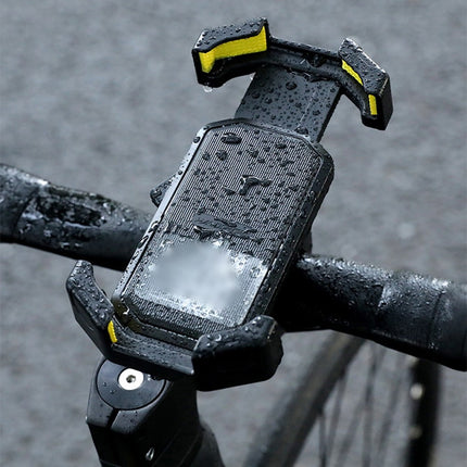 Adjustable Motorcycle Phone Holder With Silicone Protection For Secure Locking Purple