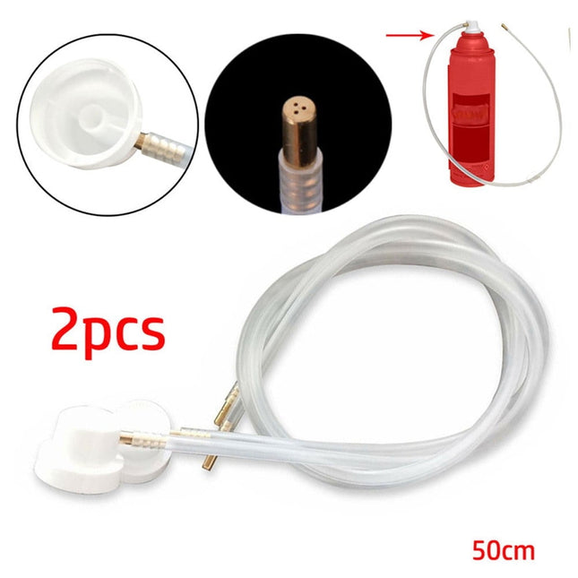 2Pcs Fluid Film Nozzle Extension Hose for Aerosol Cans Spray 50Cm V1189-LWWAL-20260327-05142