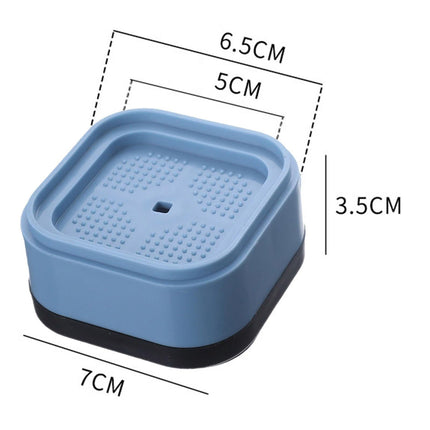 Furniture Risers, Adjustable Bed Risers Heavy for Table Desk Couch, Square Stackable Bed Raisers Blocks,4PCS Floor Protection Riser Stackable Washing Machine With -Slip Pad Shock-Absorbing