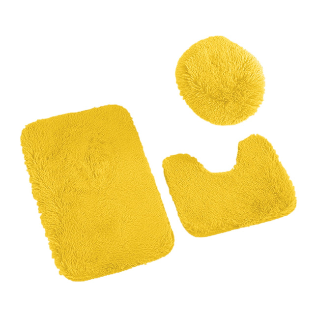 Ultra Soft Bathroom Rug Set 3 Piece-Includes Water Absorbent Non-Slip Bath Rug Contour Mat Toilet – product detail
