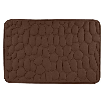 40 x 24 Inch Cotton Bathroom Floor Mat - Super Soft, Water Absorbent, Non-Slip, Machine Washable, Ideal for Bathroom, Bedroom, and Kitchen Coffee
