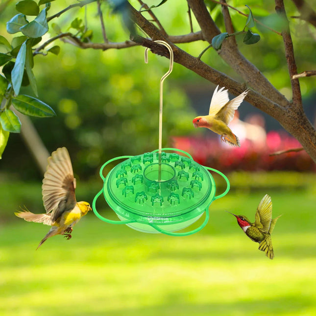 Hummingbird Feeder Ant and Bee Proof Feeders for Outdoors Hanging Easy to Clean and Refill in Red