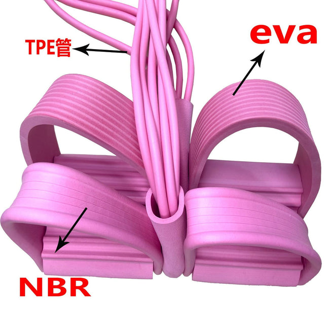 21 Fitness Resistance Bands-4 Tube Pedal Ankle – product detail