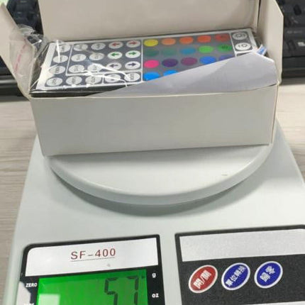 12V LED Strip Light Controller - 44 Key IR Infrared Wireless Remote with Receiver, RGB Color Changing, 16 Colors, 5 Light Modes, Adjustable Speed, Flash/Strobe/Fade, Not Included LED Lights