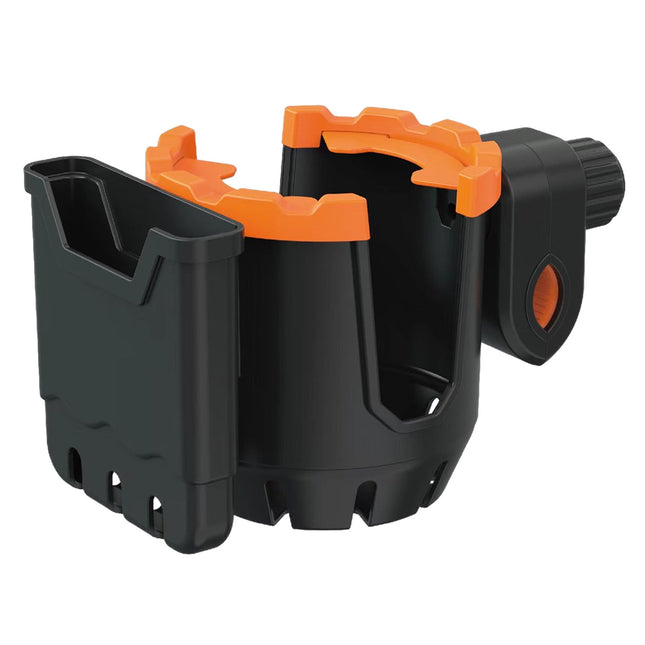 2-in-1 Adjustable Drink Holder Universal Cup Holder with Cell Phone Holder Large Diameter Design Bike