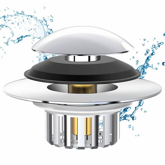 Universal Bath Drain Stopper and Cover Bathtub Drain Stopper Replaces Lift and Turn Tip-Toe and – product detail