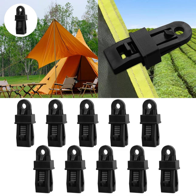 Tarp Clips Heavy Duty Lock Grip Tarp Clamps for Cover Awnings Outdoor Camping Caravan Canopies