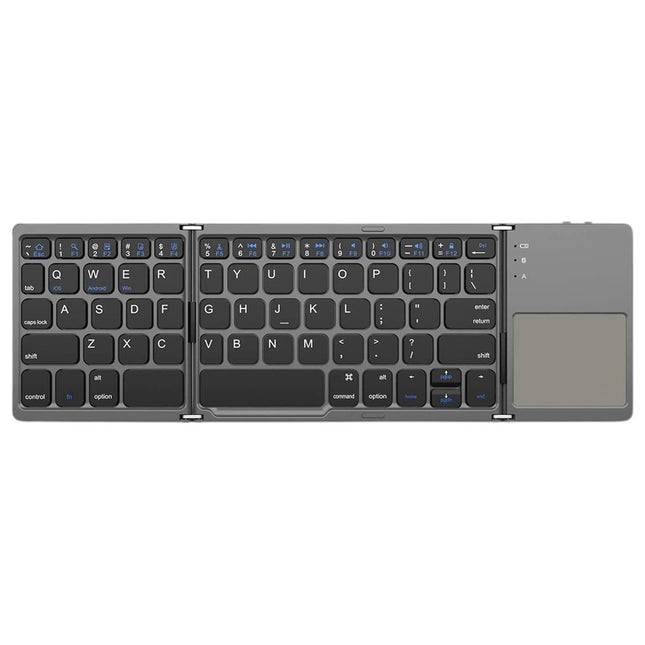 Tri-Folding Bluetooth Keyboard Wireless Portable Foldable Bluetooth Keyboard for Travel Keyboard