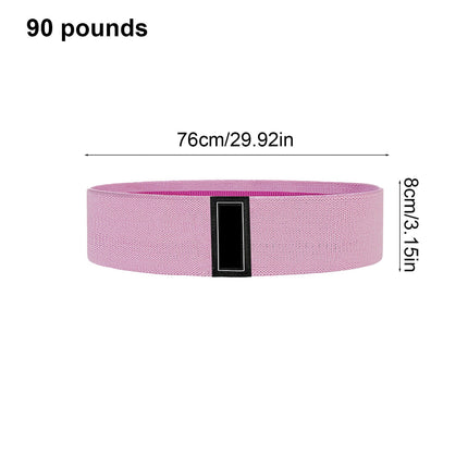 Yoga Resistance Band, Booty Legs Elastic Stretch Exercise,Fabric Cloth Workout Flexband, Loop Exercise Workout Gym Fitness Pink