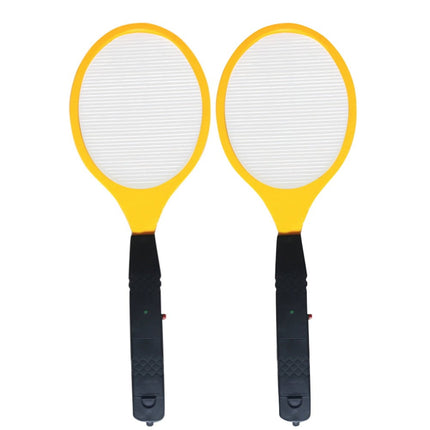 2 Pack Large Electric Mosquito Swatter Racket - Rechargeable Bug Zapper for Indoor Outdoor Use, Safety Mesh, Powerful Fly Killer, Ergonomic Handle Insect Pest Control (19x7.1in)