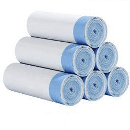 Heavy Duty 13~20 gallon Trash Bags, Ultra Strong Thickened Drawstring Garbage Bags, Clean Burst Scent, 90 Bags, 17.72x19.69 17.72" x 19.69" White