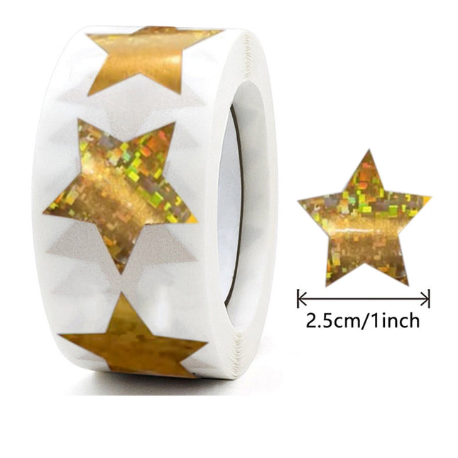 500PCS Gold Star Roll – product detail