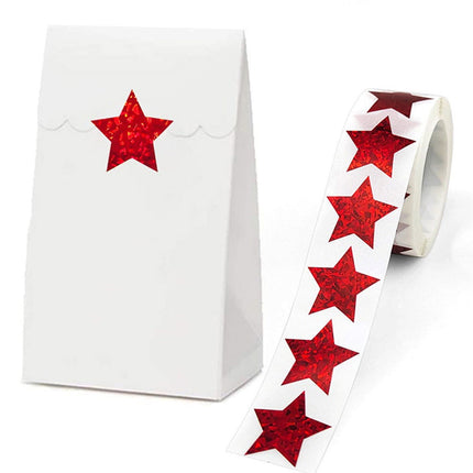 500PCS Gold Star Roll Stickers - 1 Inch Self-Adhesive Glitter Decals,for Kids, Classroom, Teachers, Wall Crafts, Sparkly Star Stickers for Rewards & Decor Gold Star Stickers For Kids(E) B