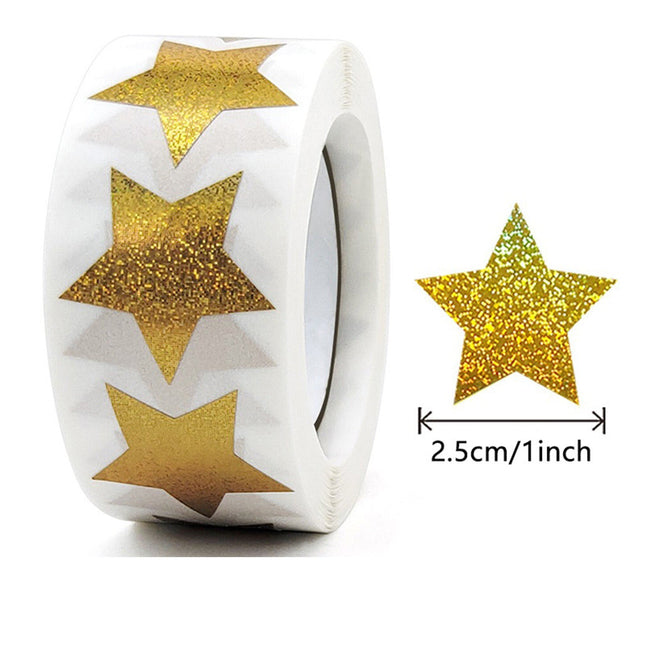 500PCS Gold Star Roll – product detail