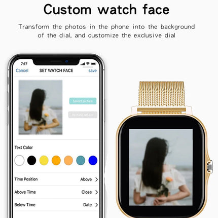 Smart Watch for Android and iPhone,Full Touch Screen with Call Function, Fitness Tracker for Music and Sleep Monitoring, IP67 Waterproof Smartwatch Compatible Unisex Design C