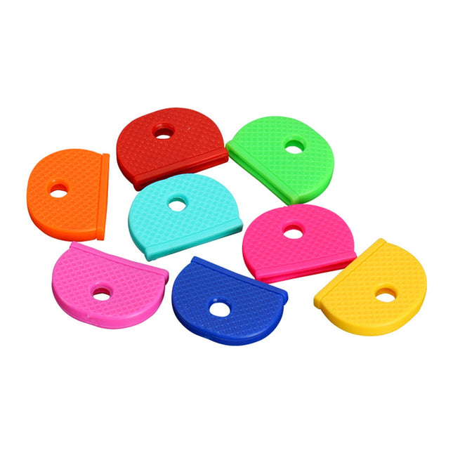 32 Pack Key Color Caps Covers Tags Soft Rubber Key Identifiers Plastic Key Toppers for