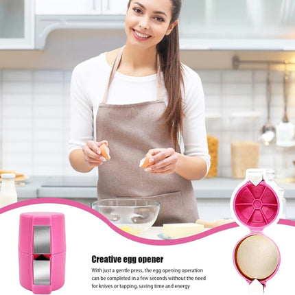 Egg Cracking Tool for Raw Eggs, Efficient Egg Shell Opener Handheld Egg Peeler Tool Egg Cracker Separator Multifunctional Egg Breaker for Cooking Camping Kitchen Gadgets, 2.55x2.83 2.55" x 2.83" as the picture shows